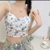 Floral Lace Padded Bra - Comfortable Pull Over Design