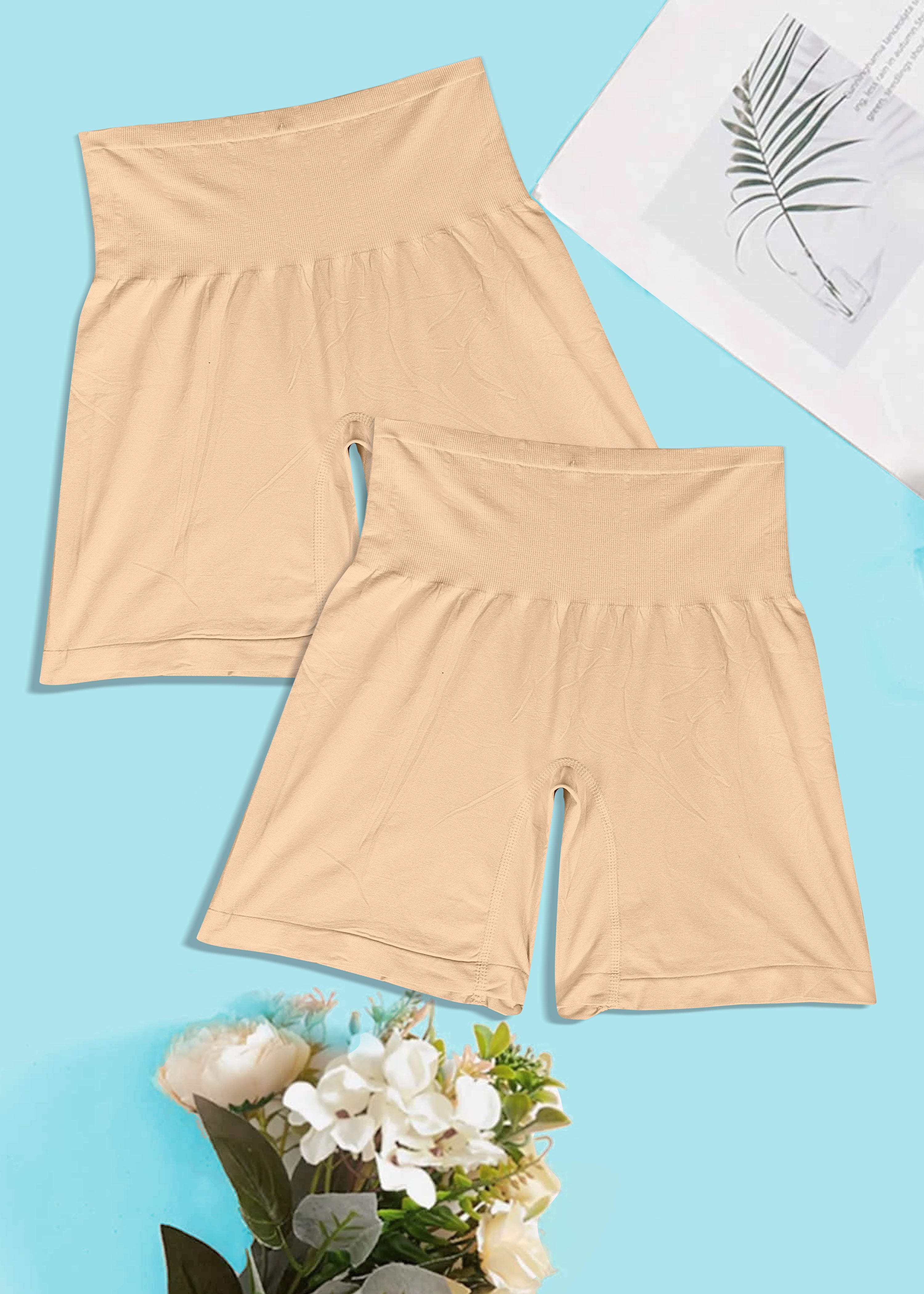 Tummy shaping High coverage short shapewear  pack of 2,(size-M to XXL)free size by Comfy Secrets