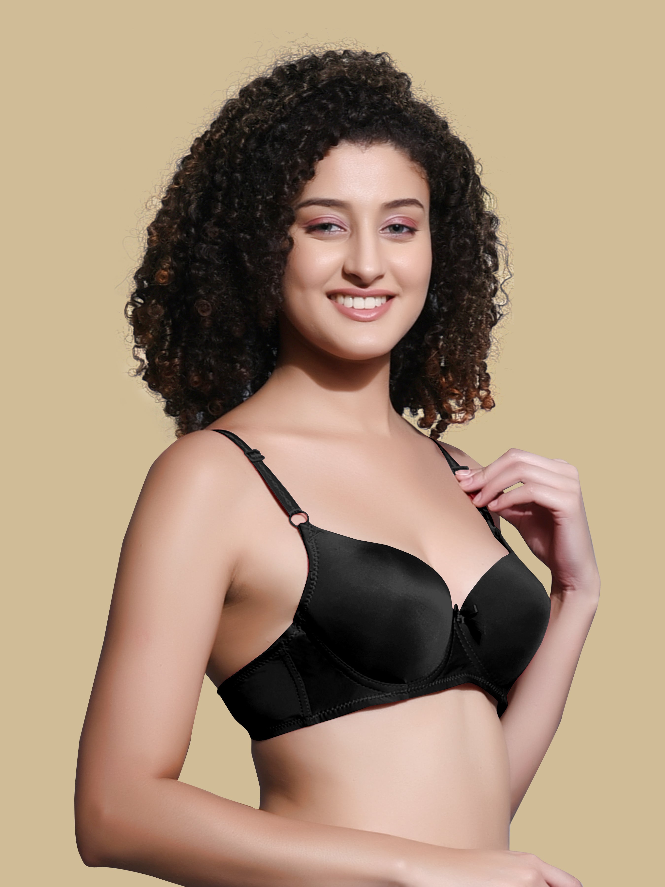 Women's Heavily Padded Seamless T-Shirt Bra And Push up bra