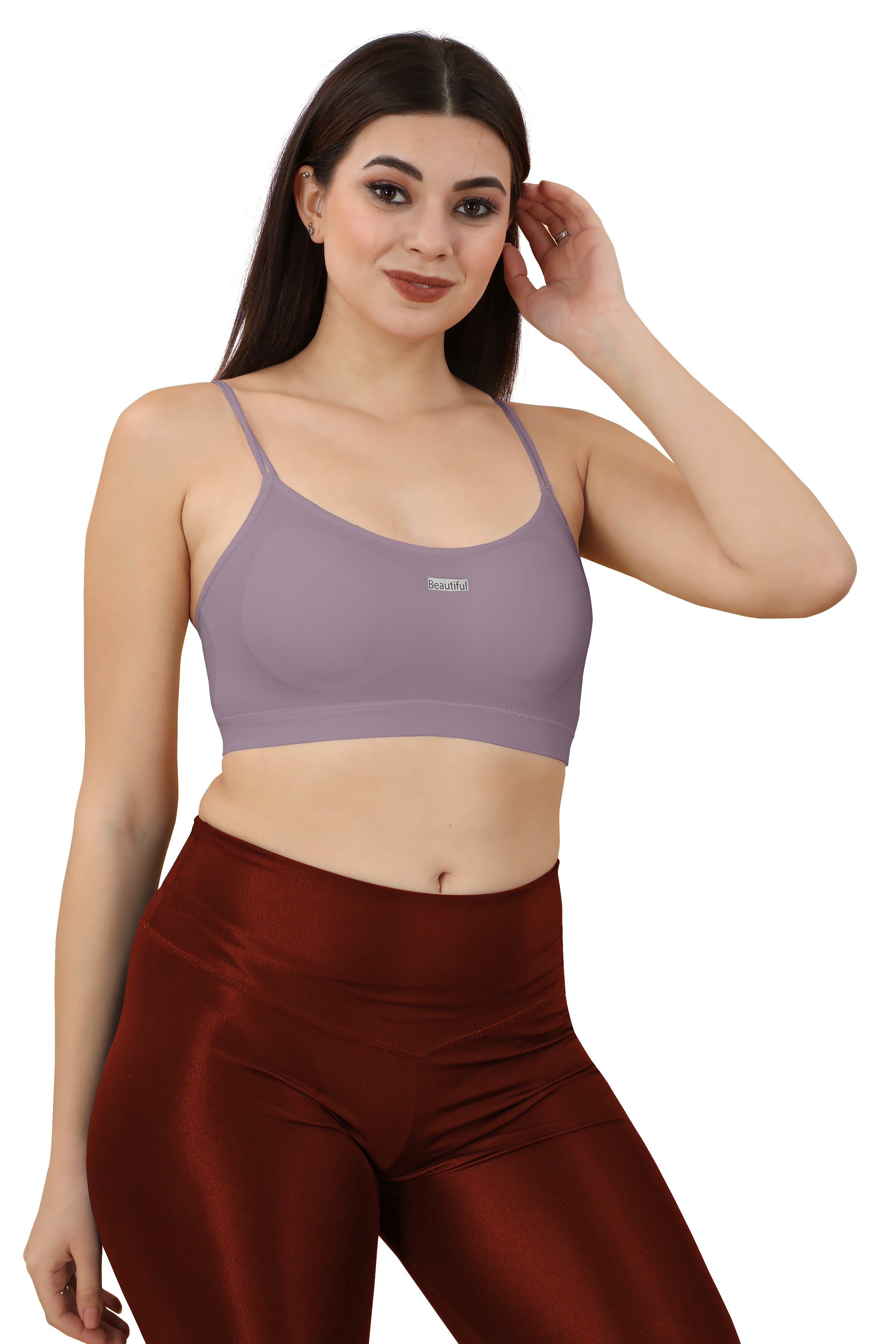 Women's Cotton Lightly Padded Wire Free Sports, Full-Coverage Bra Pack of 3,(Size 28 To 34) Free size by Comfy Secrets