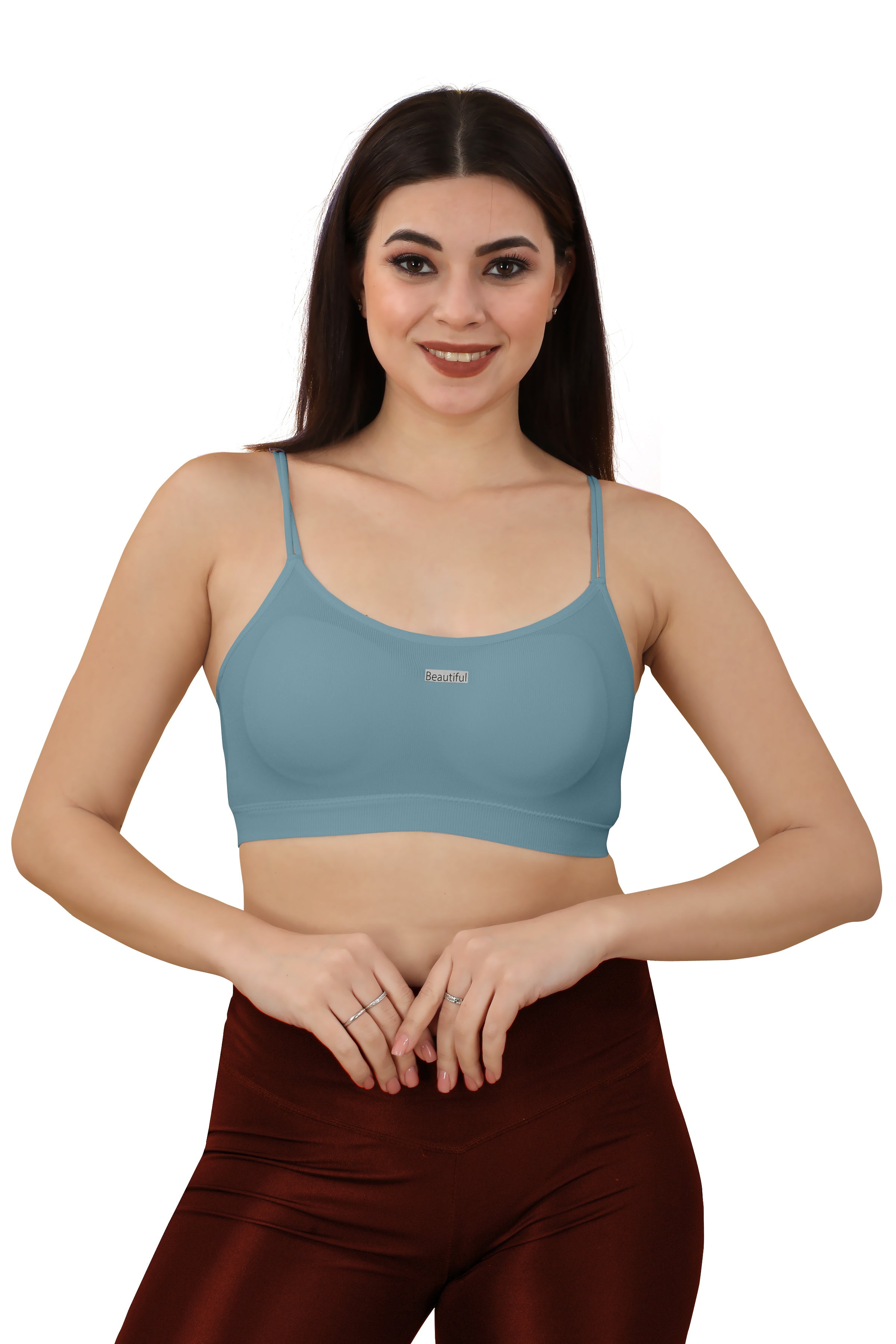 Women's Cotton Lightly Padded Wire Free Sports, Full-Coverage Bra Pack of 3,(Size 28 To 34) Free size by Comfy Secrets