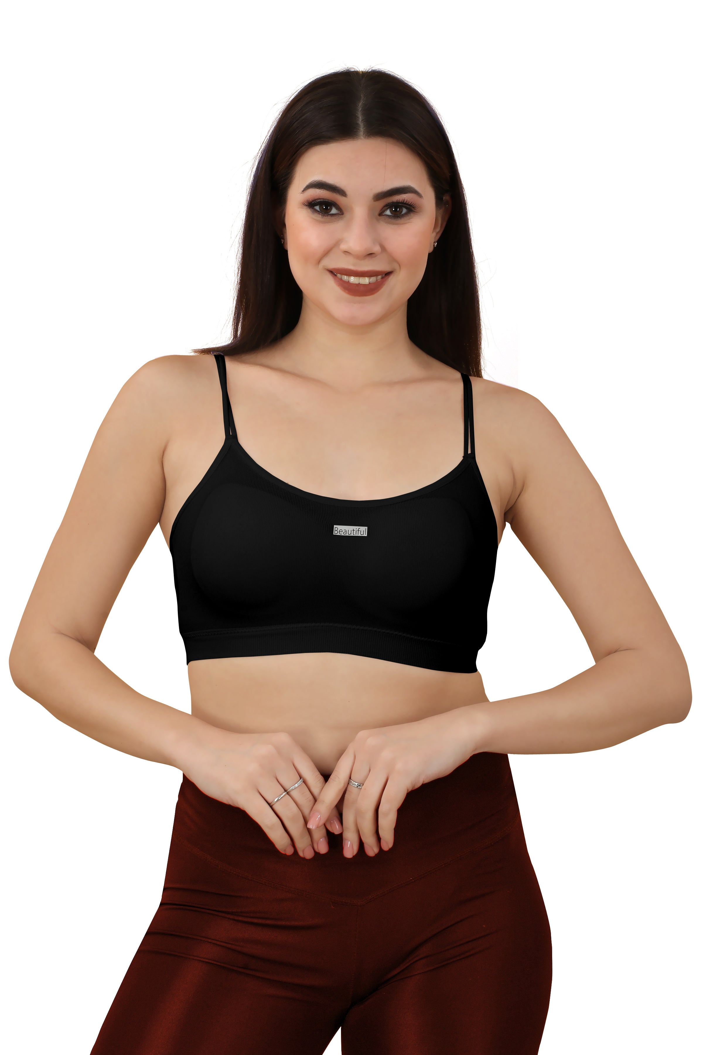 Women's Cotton Lightly Padded Wire Free Sports, Full-Coverage Bra Pack of 3,(Size 28 To 34) Free size by Comfy Secrets