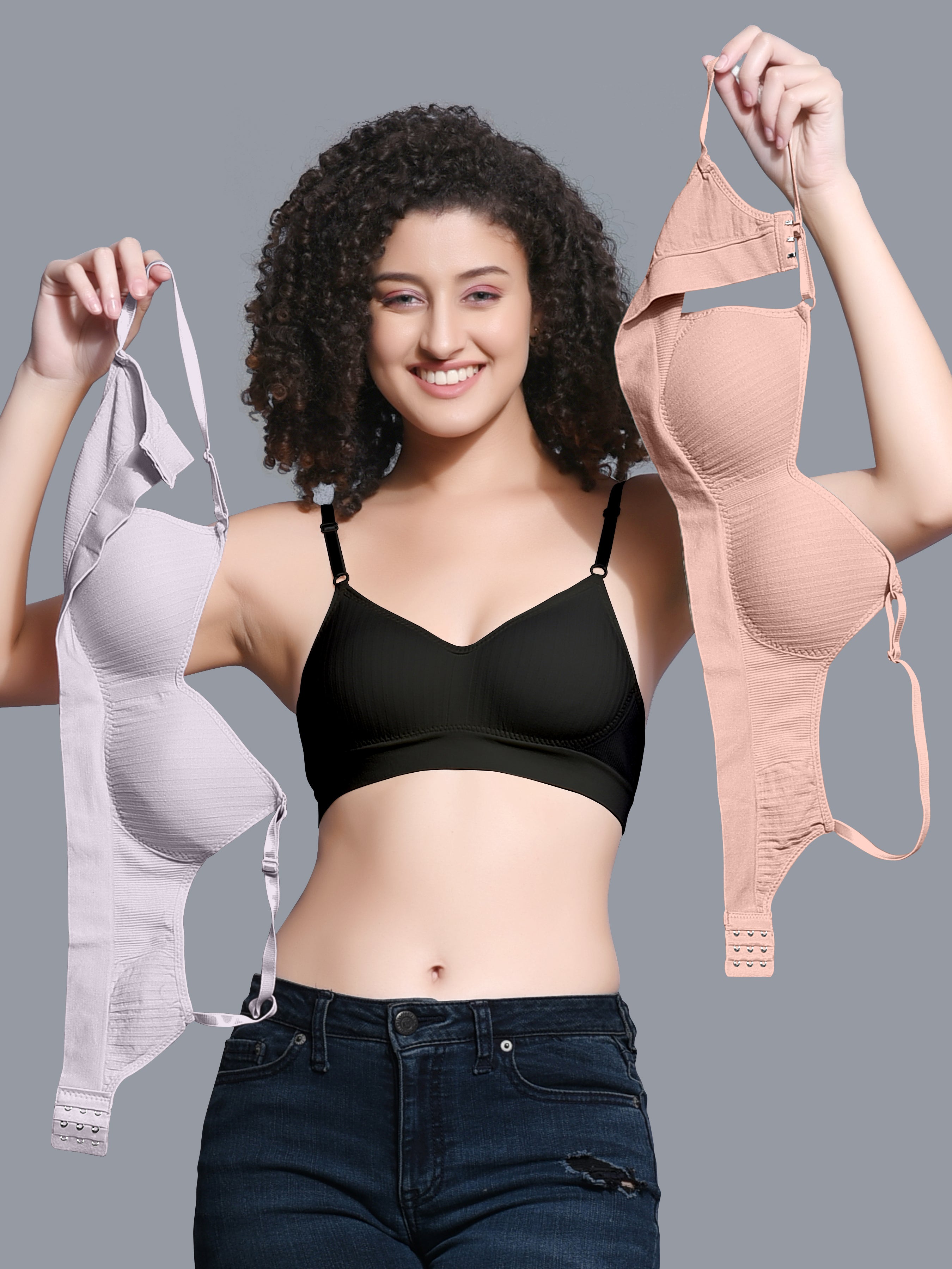 Women Stylish Soft Cotton Lightly Padded Bra