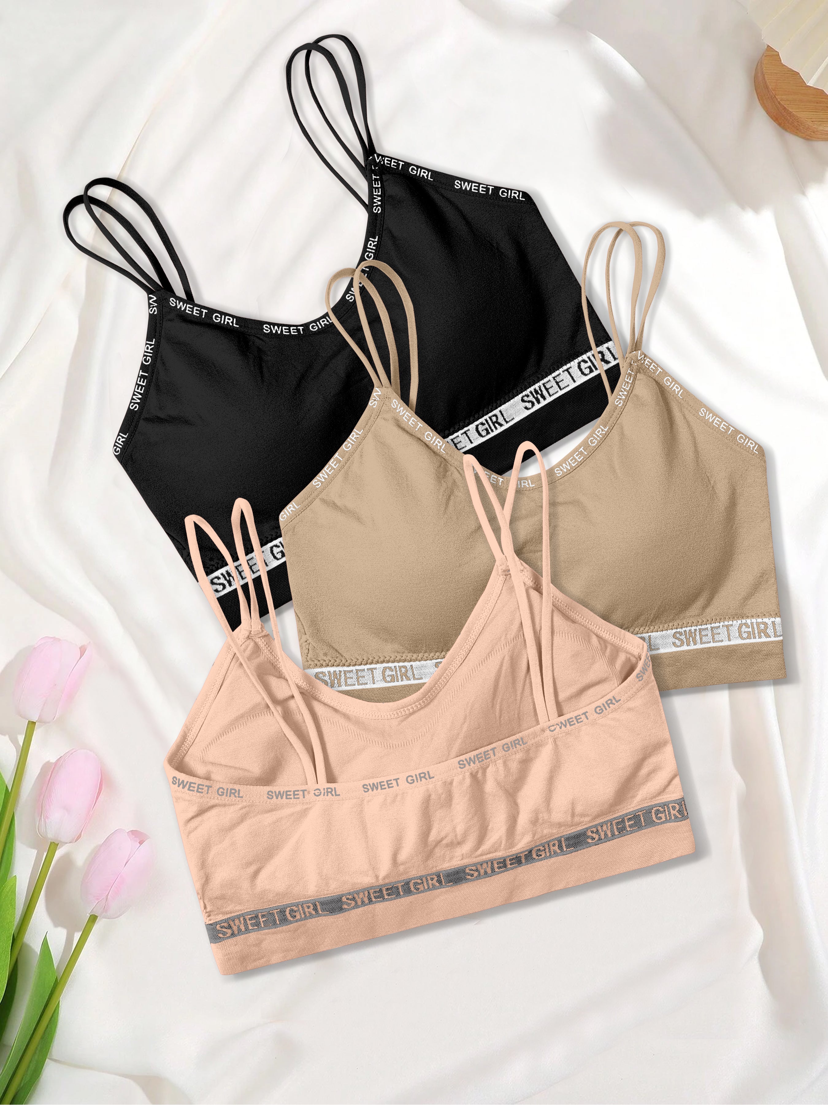 WOMEN'S COTTON LIGHTLY PADDED WIRE FREE SPORTS, FULL-COVERAGE BRA