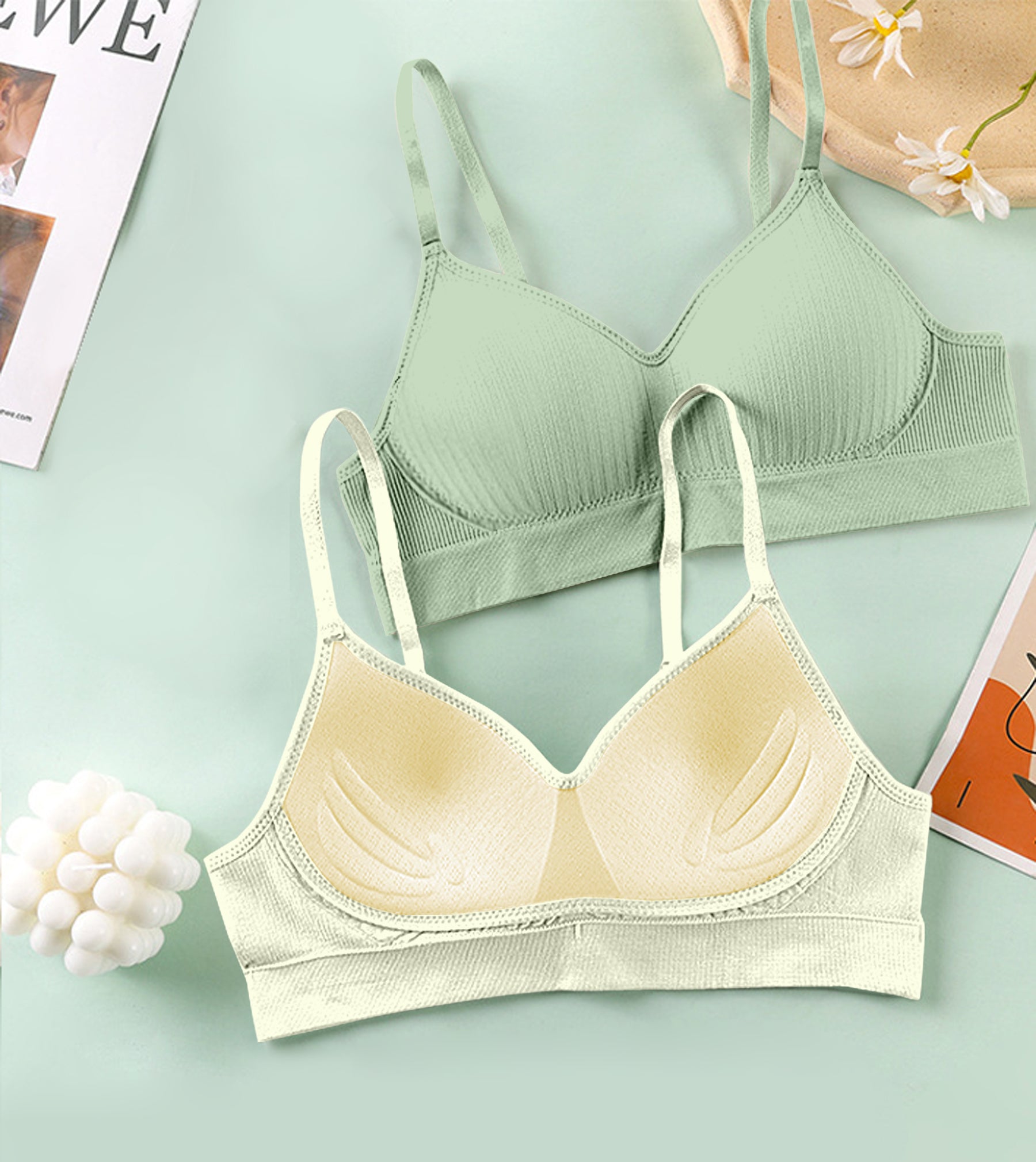 WOMEN STYLISH SOFT COTTON LIGHTLY PADDED BRA